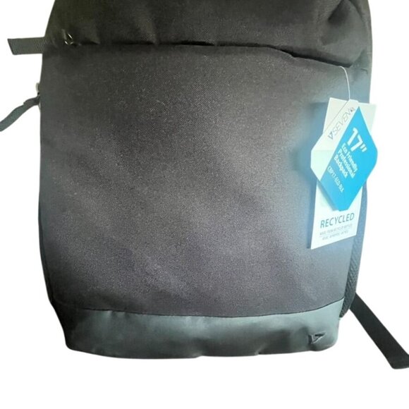 V Seven Recycled 17" Backpack With Adjustable Straps & Multiple Compartments - Picture 2 of 6